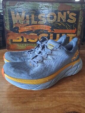 HOKA Clifton 8 Men's Running Shoes Size 11.5 Goblin Blue/Mountain Spring 1119393